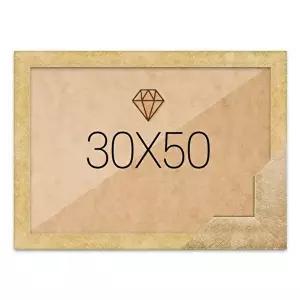 보석십자수액자 30x50 고급형 우드 골드 (KYR-WCB0A49)
