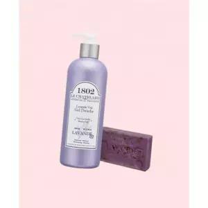 르샤트라1802 트루라벤더 샤워젤 500ml + 사봉 드 마르세이유 라벤더플라워 꽃무늬 100g 3761125