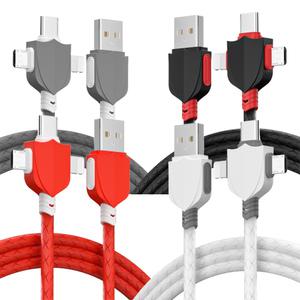 M 충전케이블 5핀 8핀 C타입 핸드폰 릴 롤 케이블 3in1 충전기 멀티 자석 충전선 자동 선감김