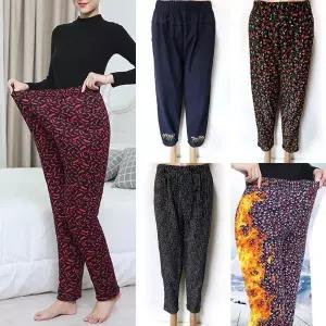 융털바지 겨울 몸빼바지 융기모 털 겨울 빅사이즈 누빔 여성기모