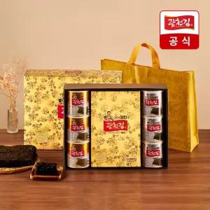 [광천김 선물세트] 고급 선물세트 4호 (전장김5봉+캔김6캔+선물용가방)