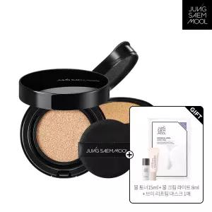 정샘물 에센셜 스킨 누더 롱웨어 쿠션(본품+리필)(+ 물크림라이트8ml + 글로우베이스 5ml + 물크림마스크 1매)