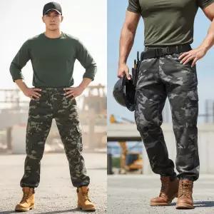 모렉스 얼룩 건빵 면 작업복 바지 밴딩 스판 노가다 236