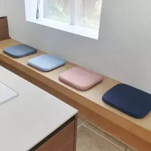 리드홈 땀안차는 고밀도 파스텔 실크 메모리폼 사각 의자방석