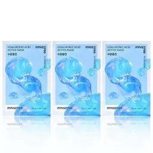 이니스프리 액티브 마스크 25mL 히알루론산[수분충전] 3개