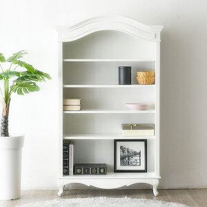 마리하우스 로맨틱 원목 책장 선반장 (화이트,핑크)