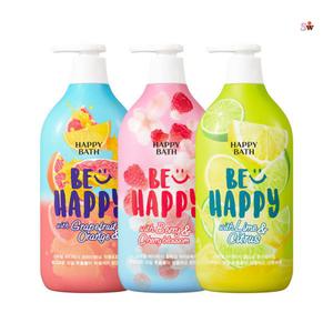 해피바스 바디워시 유자/체리/자몽 900g 3종세트