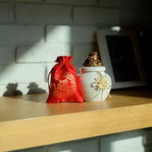 감복사 행운의 소금단지 삼족두꺼비 복주머니 세트 