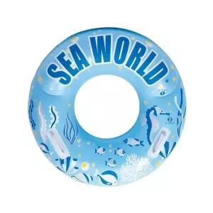 손잡이 80cm 씨월드 원형튜브 튜브 블루 해수욕장 (WFHJKDW)