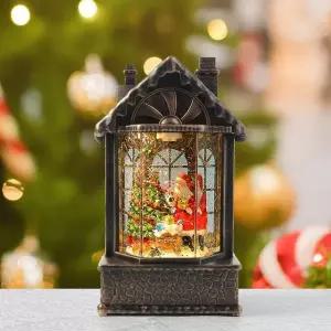 워터볼 오르골 크리스마스 멜로디 LED 스노우볼 (WFHJGXI)