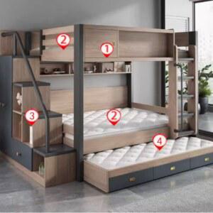 이층 수납 성인 저상형침대 코제 파빌리온 1미터 침실 1200 발판 학생 벙커 어른2층침대