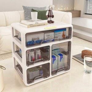 보관함 수납 탕비실 보관 1단그린231 그릇 약서랍장 브레드박스 식탁수납함