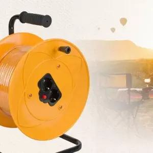 고품질 산업현장 전선릴 정원사용 국산 캠핑릴 43미터 구리선 (WFH0UUF)