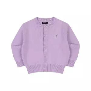 [캉골키즈](대구신세계)로고 포인트 니트 가디건 RD 0002 퍼플_ARDCCD00020PU