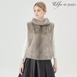 [진도모피]진도 Elfee 워머 밍크 휘메일 베스트(K9W3EV25)