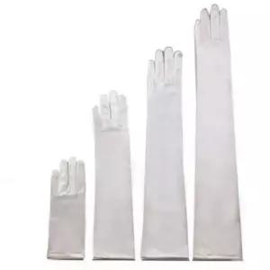 웨딩 장갑 신부 긴 손가락 화이트 파티 여성용 예식 셀프