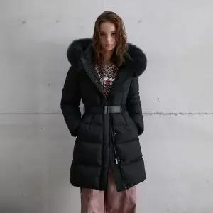 [에고이스트]슬림웨이스트폭스퍼구스다운점퍼/ER4TD504_BP