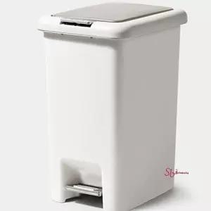 페달휴지통 20l 화장실 쓰레기통 20리터 10l 냄새차단 사각 페달식 밀폐 10리터 편리한uvw292