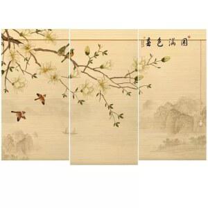 산수화 블라인드 그림 풍경 가정용 사무실 폭포 동양화 결재창