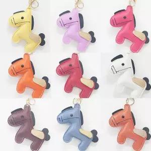 키링 말 망아지 인형 가죽 가방 열쇠고리 키홀더 십이간지 출생 띠