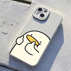 귀여운 엄지척 오리 폰 케이스 삼성 호환 갤럭시 S25 S24 S23 S22 S21 울트라 플러스 FE A56 A16 A55 A54 A
