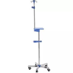 수액걸이 링거대 병원폴대 링거거치대 이동식 파란