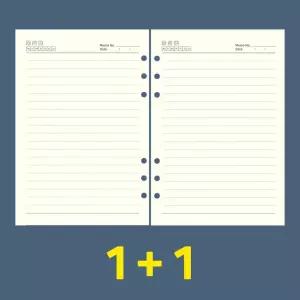 6공 바인더 속지 육공 A5 다이어리 리필 내지 100P 2P 시스템다이어리속지