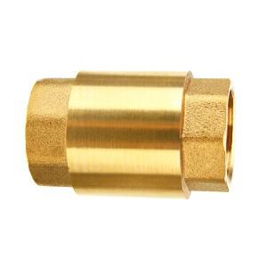 루미식 NPT 황동 나사 인라인 스프링 체크 밸브 1/2 인치 200WOG  1 개