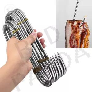 바베큐 훈제 S고리 스테인레스 식육점 다용도 오리 갈고리 항아리 고기 걸이 정육 레드판다몰 고리 도축 소