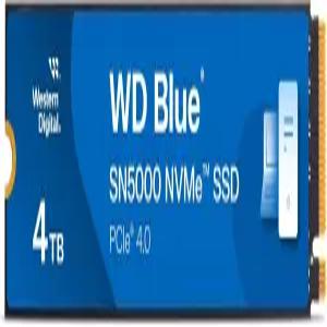 Western Digital 4TB WD Blue SN5000 NVMe 내장 SSD - PCIe Gen 4.0 M.2 2280 최대 5 500MB/s WDS400T4B0E