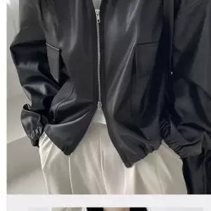 여성 캐주얼 투웨이 레더 집업 자켓 데일리 점퍼 겨울 방풍 아우터 바람막플리스후드 다운코트 가을 하객룩