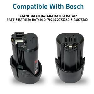 리튬 이온 배터리 Bosch 10.8V BAT412A D-70745 2607336014 GSR 120-LI 용 5000mAh