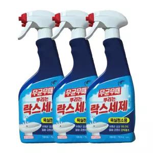 피죤 무균무때 뿌리는 락스세제 욕실청소용 750ml x 3개