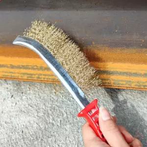 쇠부러쉬 철판 석쇠 튼튼한 구리 브러쉬 솔 구리브러쉬 철솔 쇠솔브러쉬