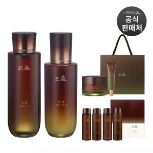 [내일도착/스킨+에멀전 100ml 추가]한율 송담 탄력 기초 세트(스킨+에멀전+아이크림+크림)