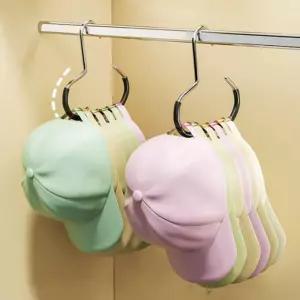 모자정리 라운드 옷걸이 논슬립 모자 걸이 스카프 의류 정리 링 좁은공간