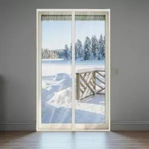 창문 외풍 차단막 우풍방지가림막 비닐 드레스룸방풍 자석커튼