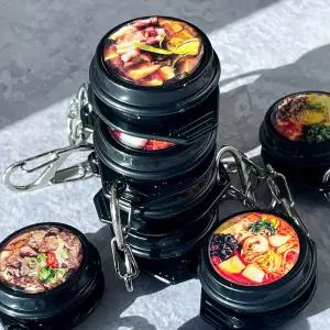 뚝배기 키캡 키링 클리커 스트레스 해소 장난감 열쇠 가방 고리 딸깍이 키보드 청축 