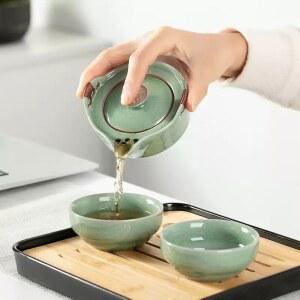 휴대용다기세트 전통 보이차 다구 1인다기세트