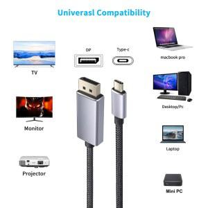 영상선 3 Thunderbolt to Type 1.4 USB 165Hz Displayport 144Hz Dell C타입 pro 선더볼트 DP 용 케이블 4K 맥북 3.1 2K 8K