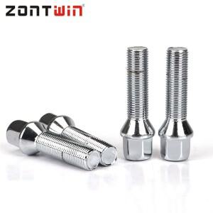 BMW X1X3X5X6X73 시리즈 28/35/40/45/50/55/60mm 호환  5 조각 너트 슈트 스틸 휠 볼트 M14 x 1.5 12x1.5 1