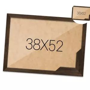 퍼즐액자 38x52 고급형 슬림 우드 월넛