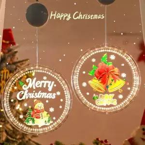 크리스마스 ZML576X6 데코 꾸미기 창문 레트로 줄조명