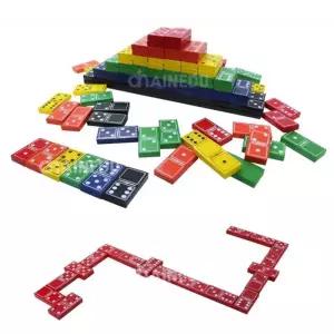 [러닝스텝] 러닝스텝 6점 도미노(6가지색상 - 총168개) 학교 유치원 단체 교구