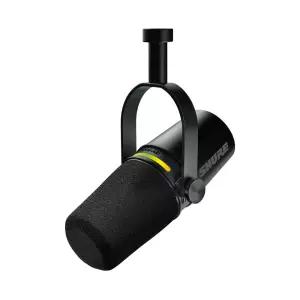 SHURE MV7+ 슈어 팟캐스트 XLR USB 하이브리드 듀얼 마이크(블랙)