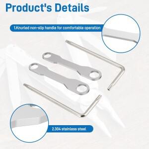 LeatherMAN 호환 분해 멀티 도구 슬림 스틸 렌치 스패너 T8 T10 미끄럼 방지 304 스테인레스