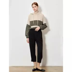 [하프클럽/보니스팍스]밑단 시보리 세미배기 밴딩 팬츠 (택가격 139000원)