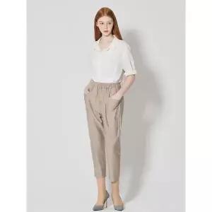 [하프클럽/보니스팍스]사선절개 포켓 세미배기 팬츠 (택가격 133000원)