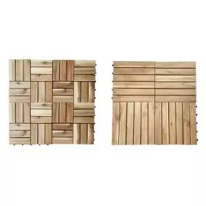 원목 셀프 조립식 데크타일 베란다 현관 마루 바닥 테라스 베트남 바닥재