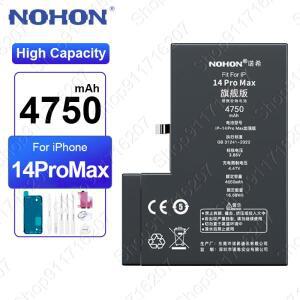 NOHON iPhone 14 Pro Max 15 13 Mini 12 11 X XR XS 8 7 Plus Bateria 용 고용량 배터리